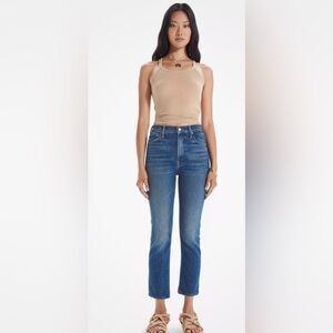 Mother high waisted rider ankle in color running with scissors size 23 nwot